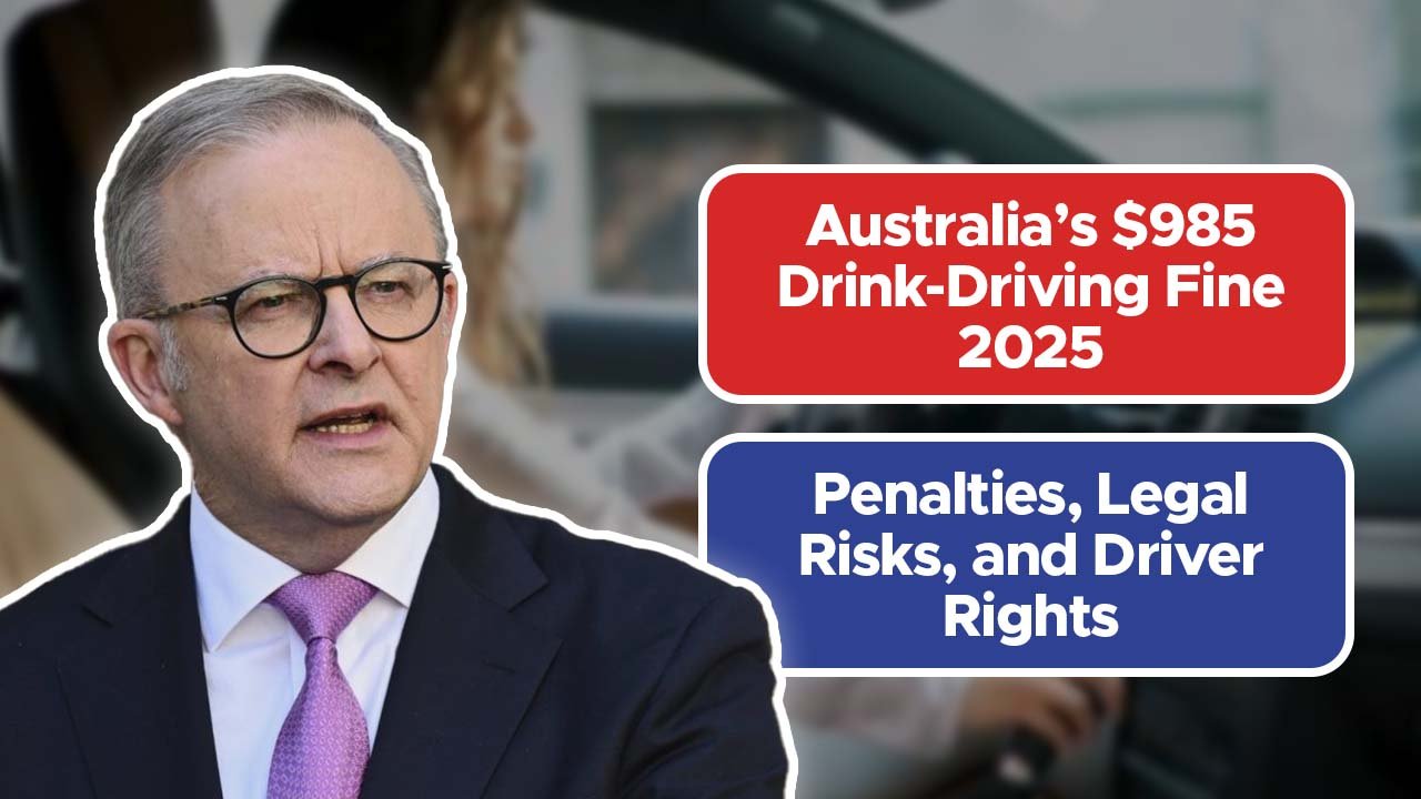 Australia’s $985 Drink-Driving Fine 2025: Penalties, Legal Risks, and Driver Rights