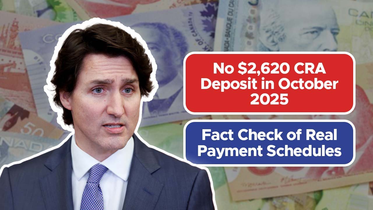 No $2,620 CRA Deposit in October 2025 – Fact Check of Real Payment Schedules